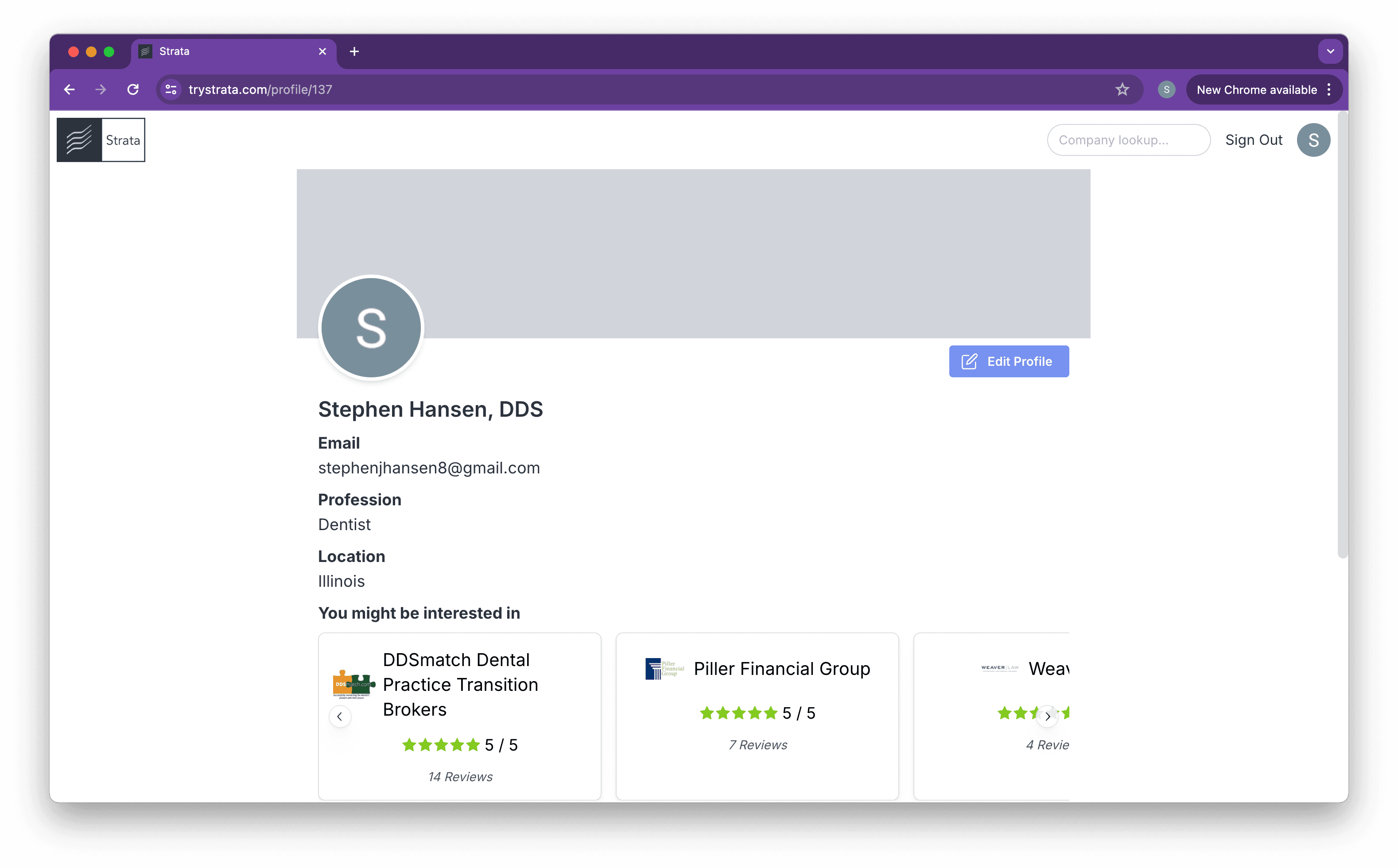 Strata User Value